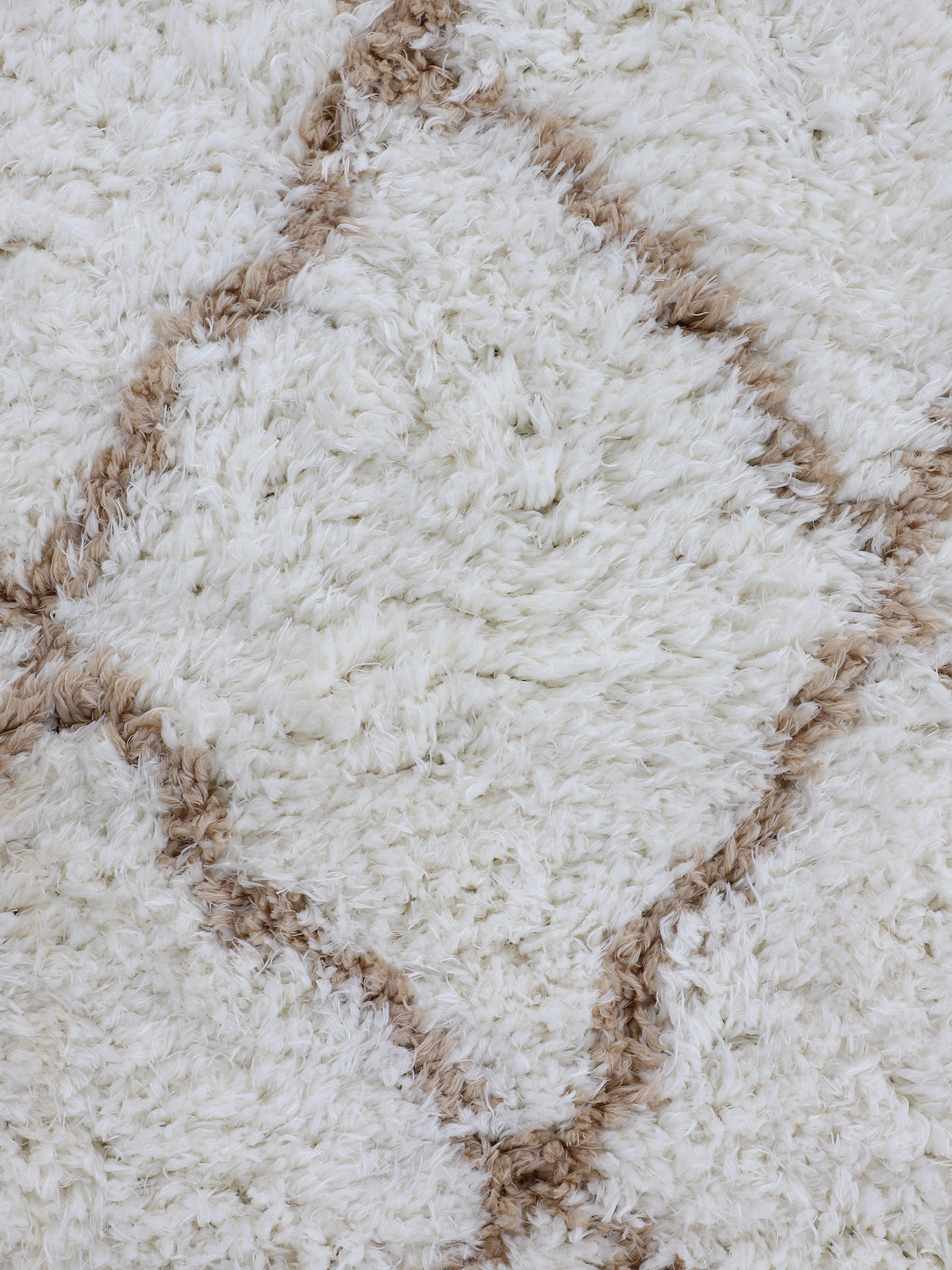 Hochflorteppich Eddy Läufer Beige