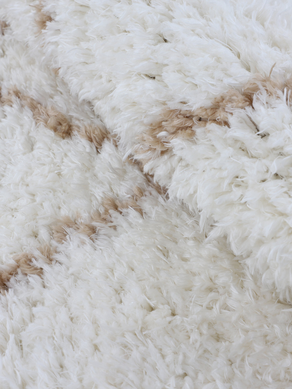 Hochflorteppich Eddy Läufer Beige