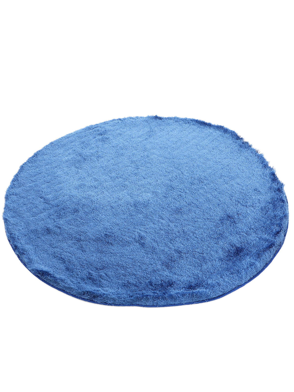 Hochflorteppich Breeze Rund Blau