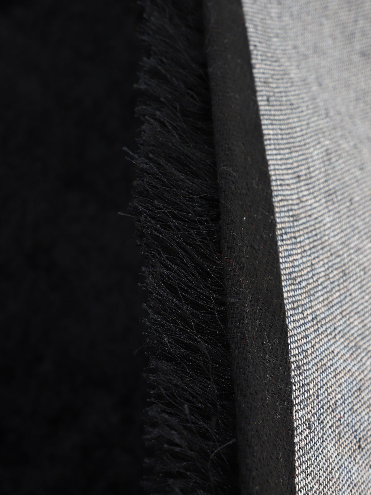 Hochflorteppich Breeze Rund Schwarz