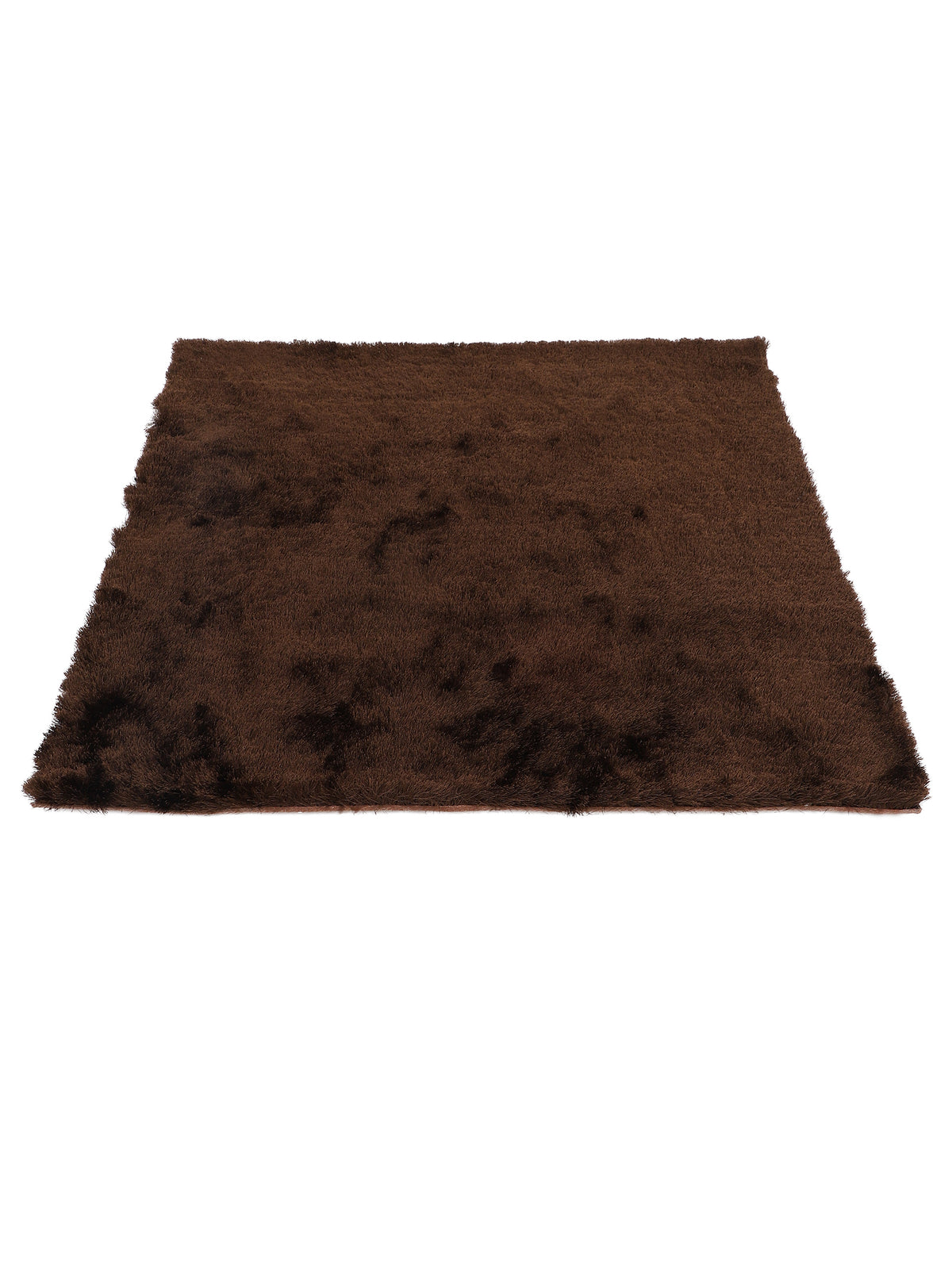 Hochflorteppich Breeze Quadratisch Dunkelbraun