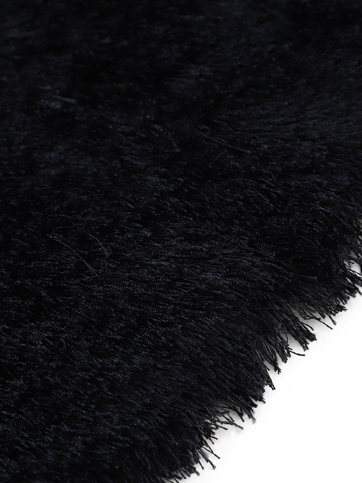 Hochflorteppich Breeze Quadratisch Schwarz