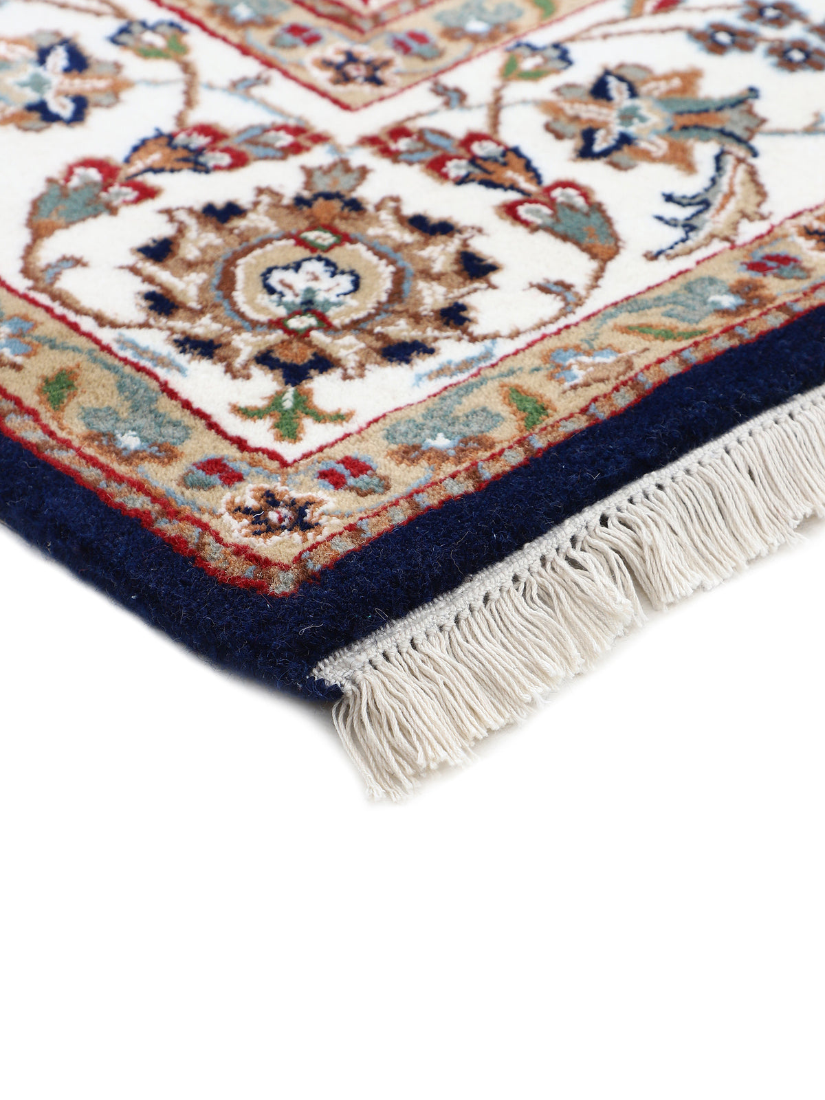 Nain Teppich Läufer Blau