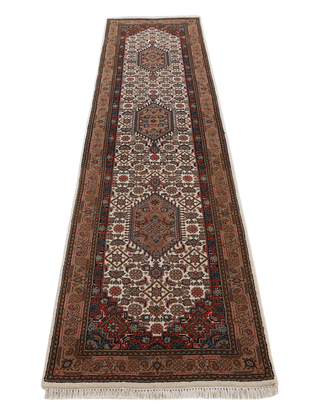 Bidjar Teppich Läufer Creme