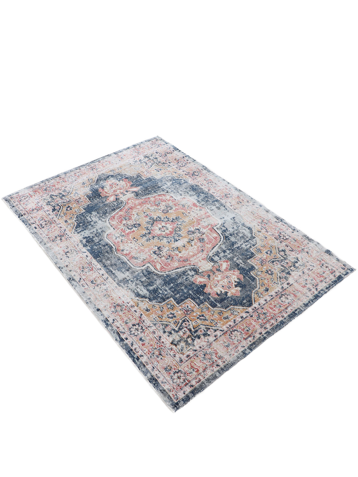 Flachgewebeteppich Omen Blau