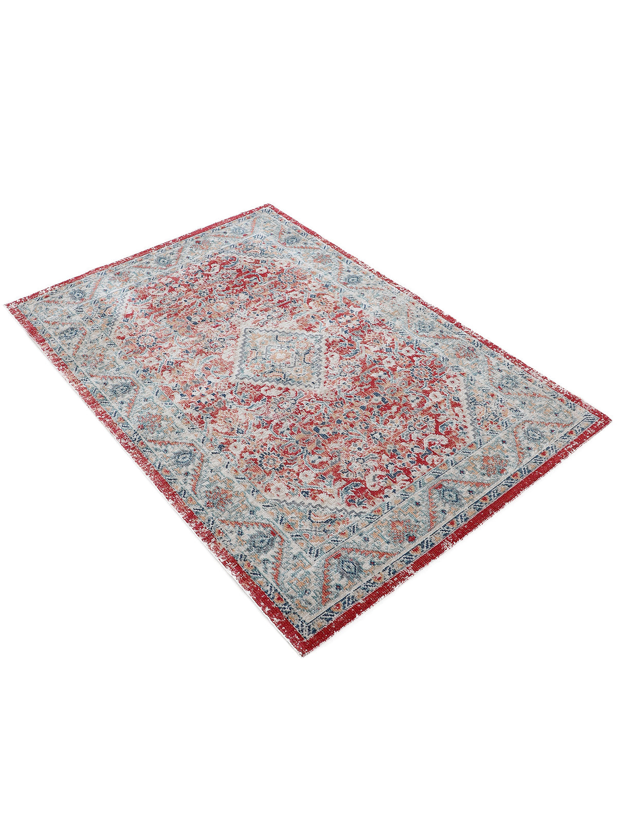 Flachgewebeteppich Noah Rot