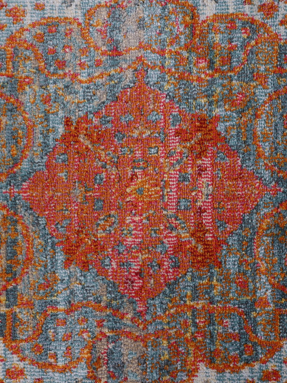 Vintage Teppich Desna Blau