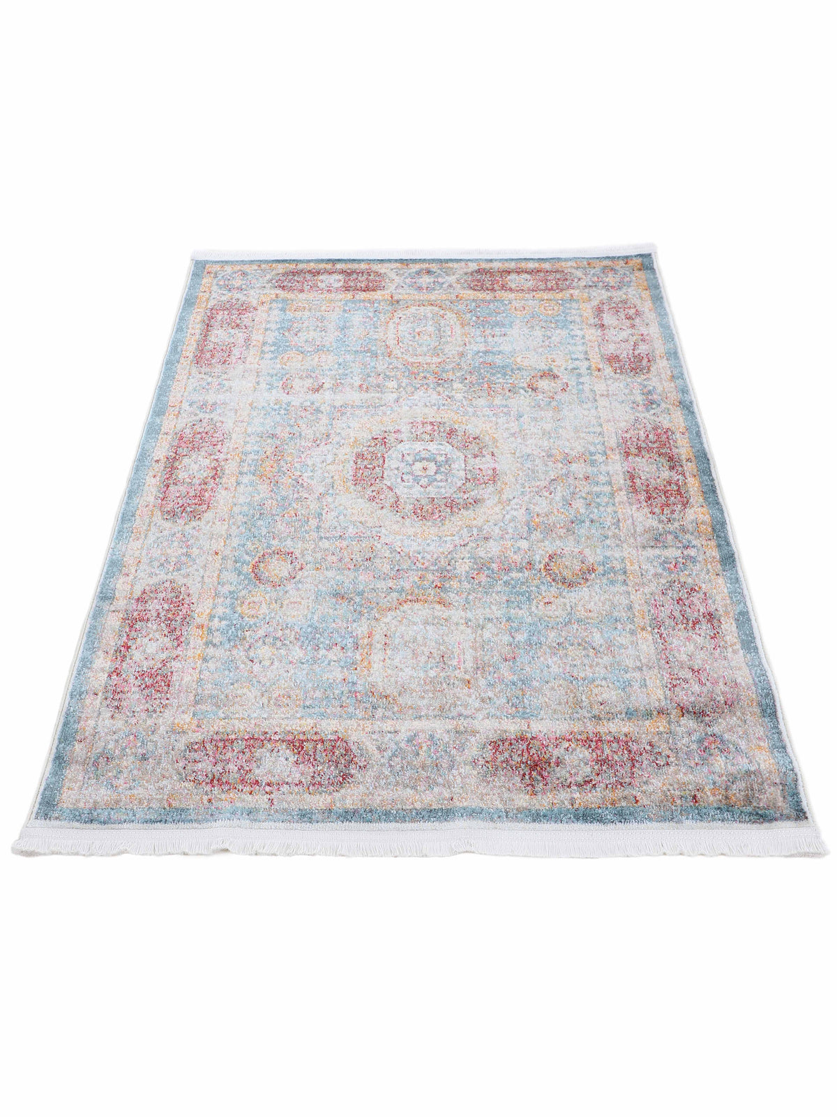 Vintage Teppich Mora Blau