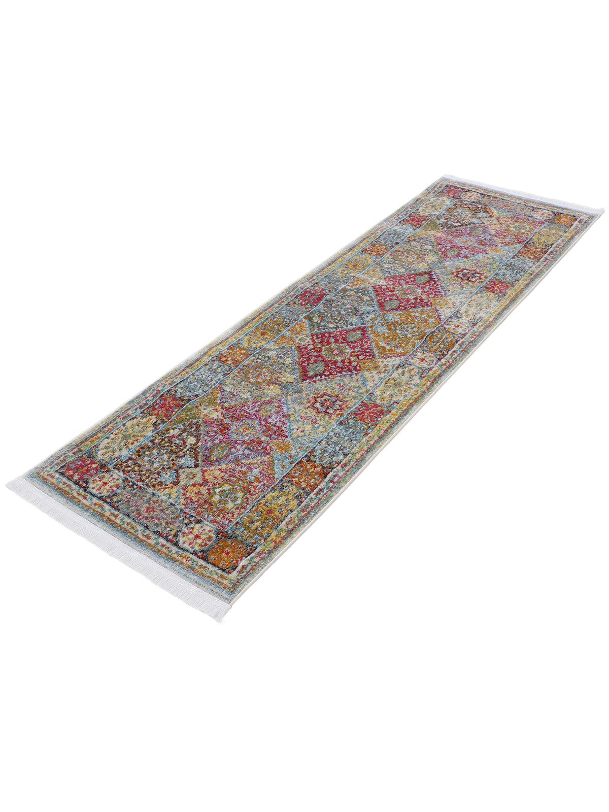 Vintage Teppich Harleen Läufer Multicolor