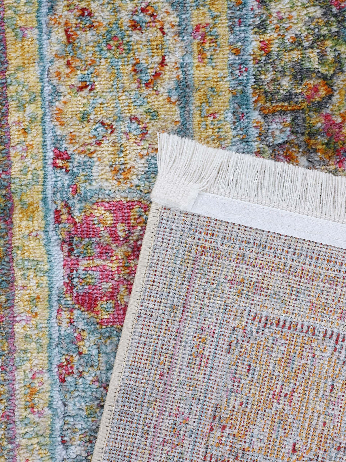 Vintage Teppich Harleen Läufer Multicolor