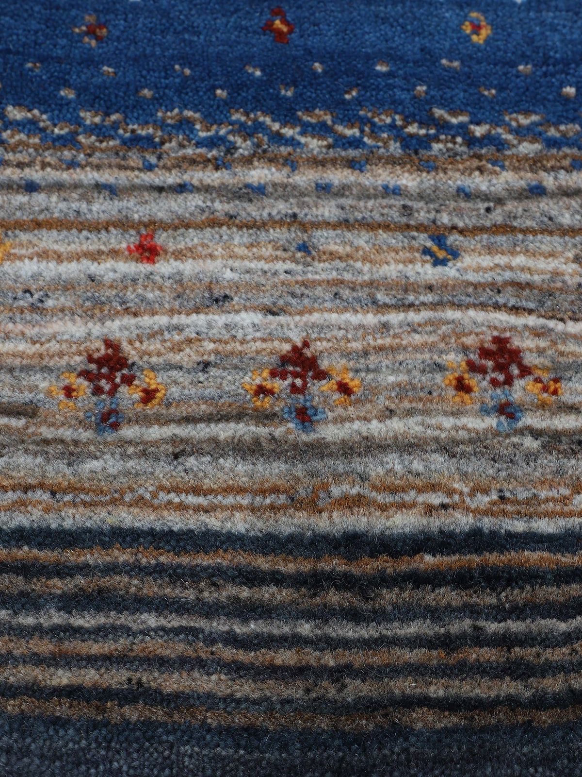Wollteppich Gabbeh Don Läufer Multicolor