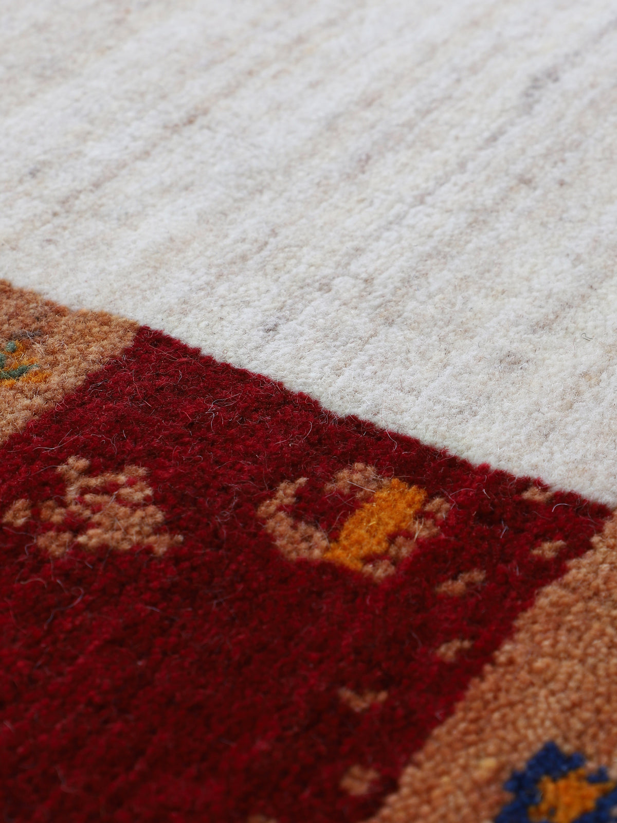 Wollteppich Gabbeh Nura Beige
