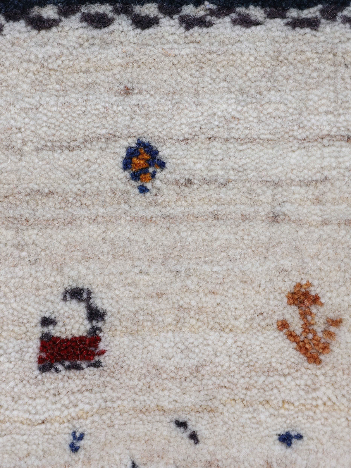 Wollteppich Gabbeh Nura Beige