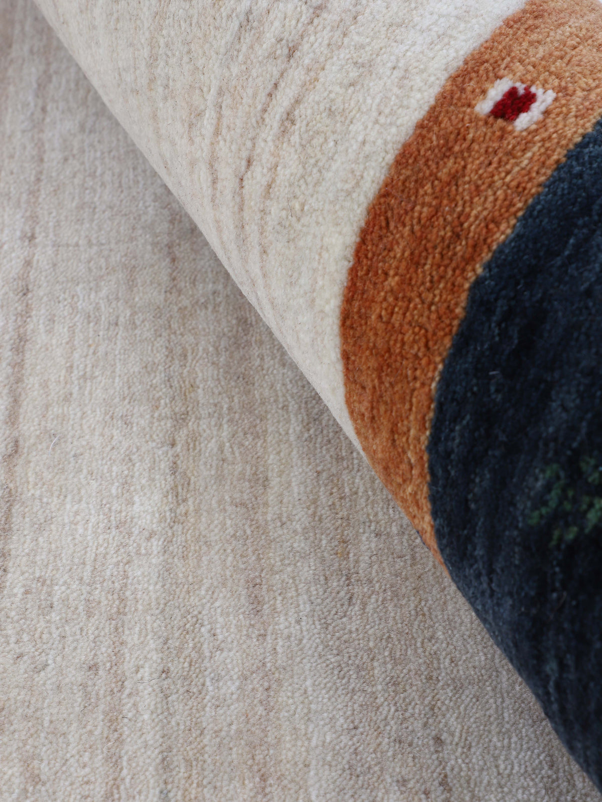 Wollteppich Gabbeh Nura Beige