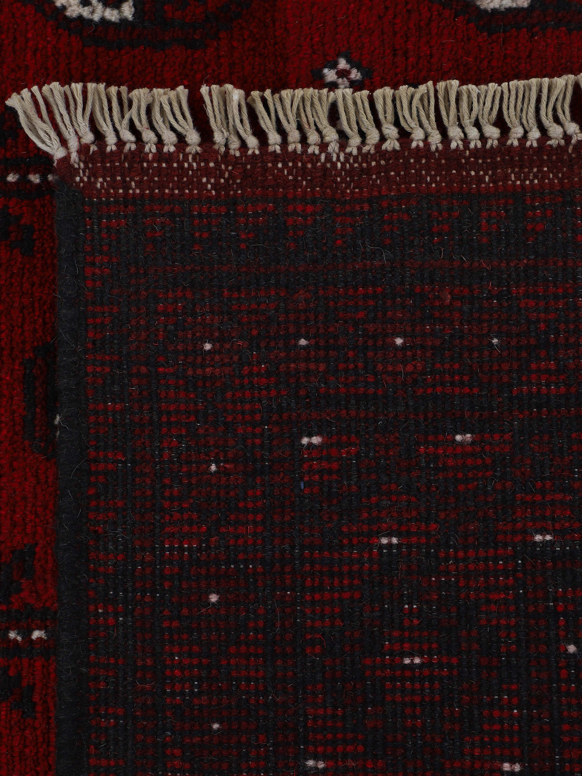 Afghan Akhche Läufer Teppich Rot