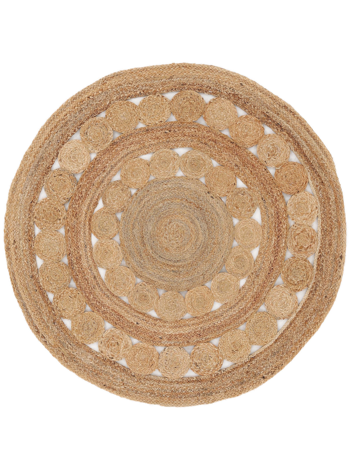 Juteteppich Dana Rund Beige