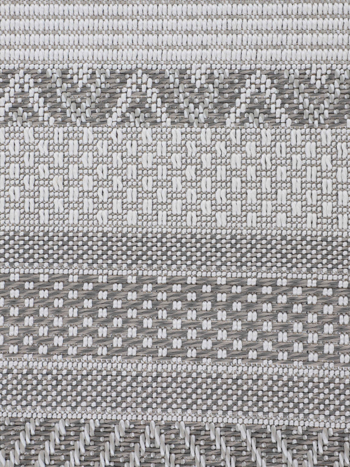 In- & Outdoor Teppich Boho Rund Beige