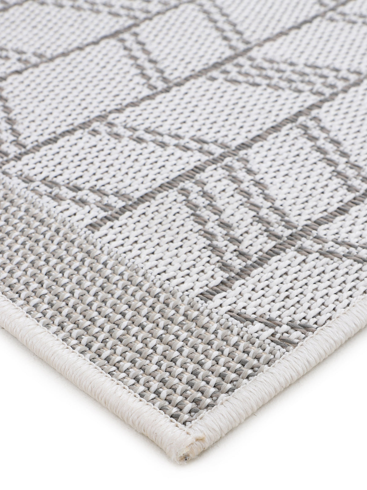 In- & Outdoor Teppich Boho Läufer Beige