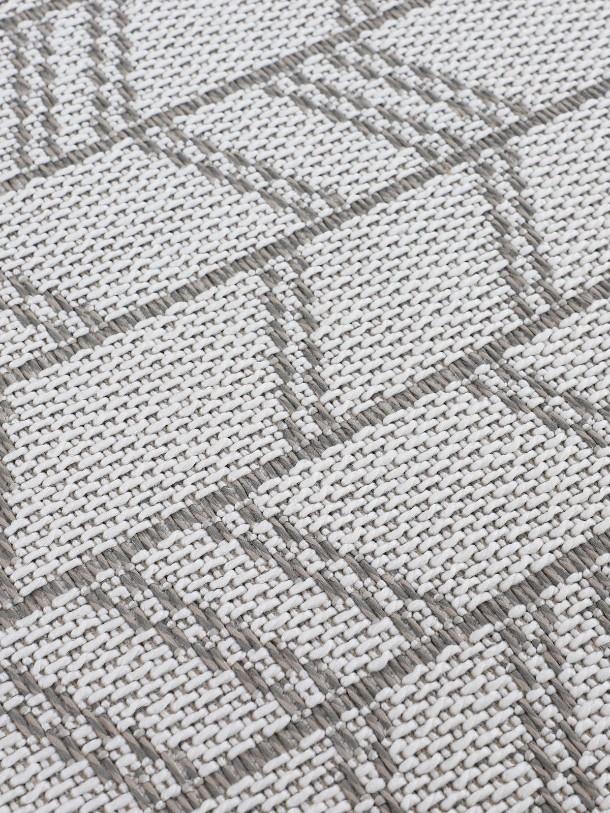 In- & Outdoor Teppich Boho Rund Beige