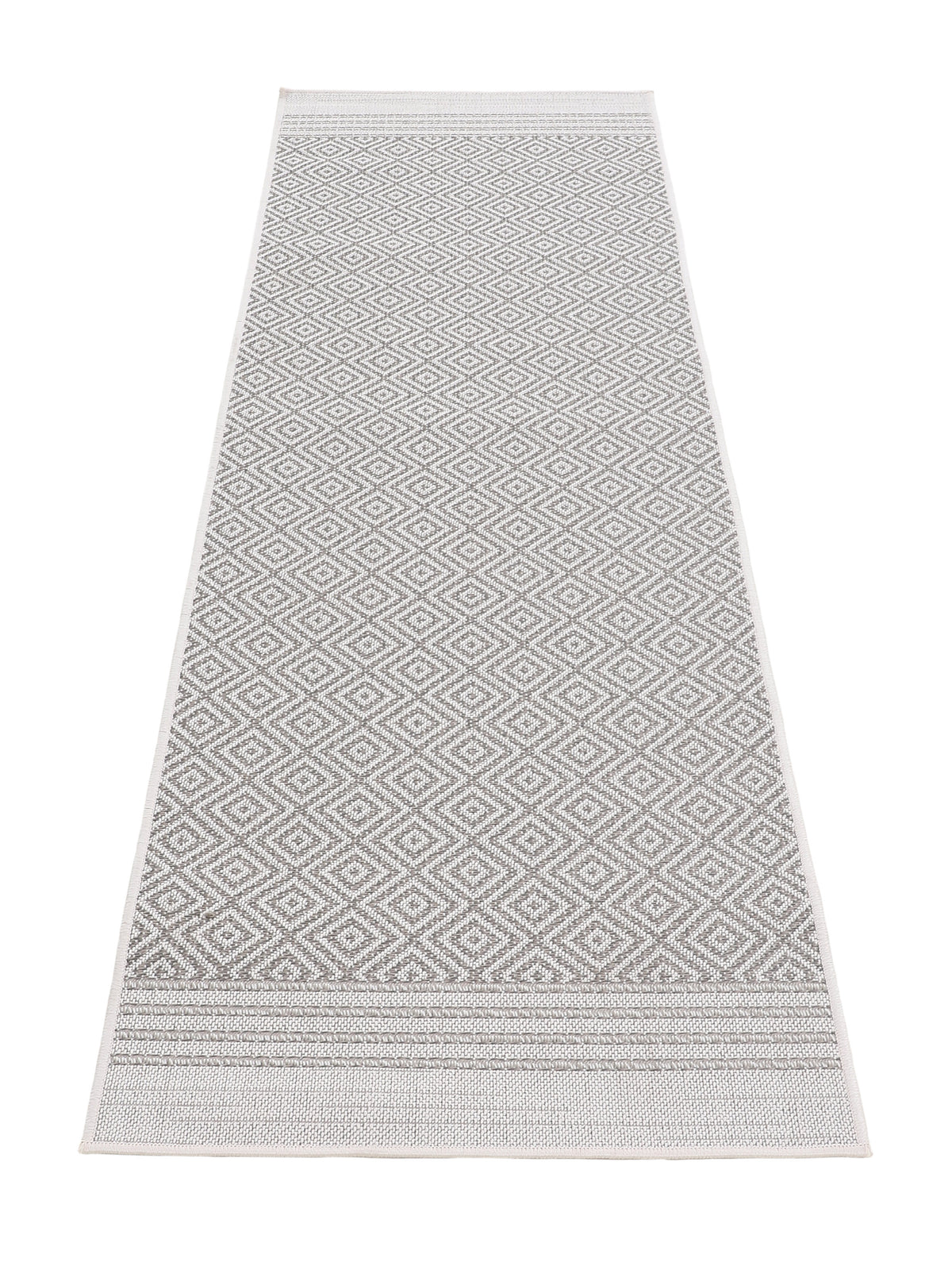 In- & Outdoor Teppich Boho Läufer Beige