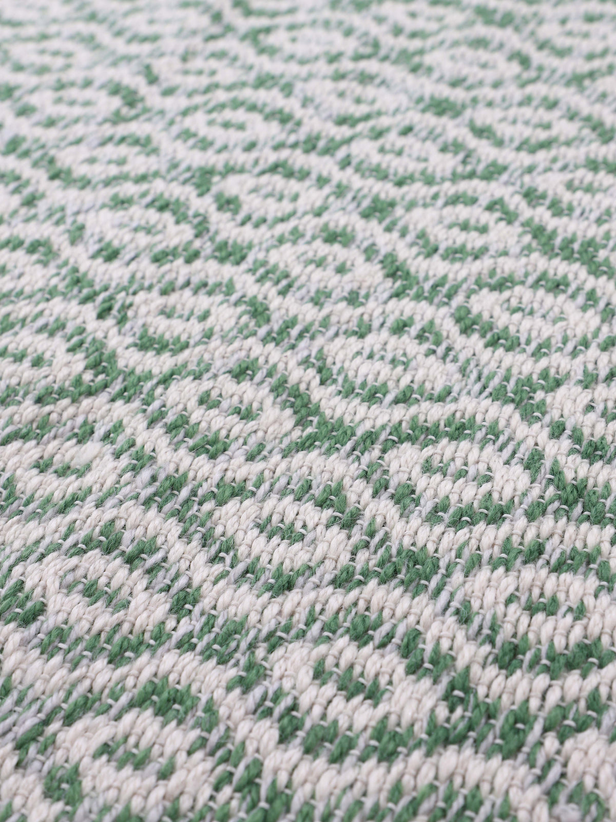 In- & Outdoor Teppich aus recyceltem Material Hellgrün