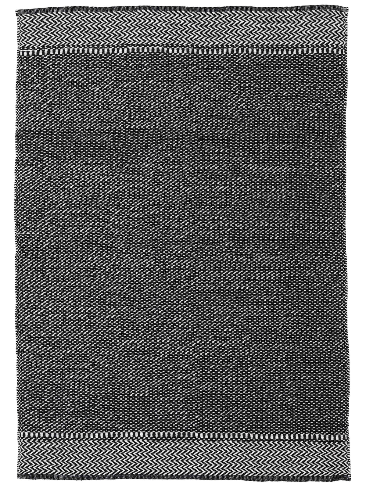 In- & Outdoor Teppich aus recyceltem Material Schwarz