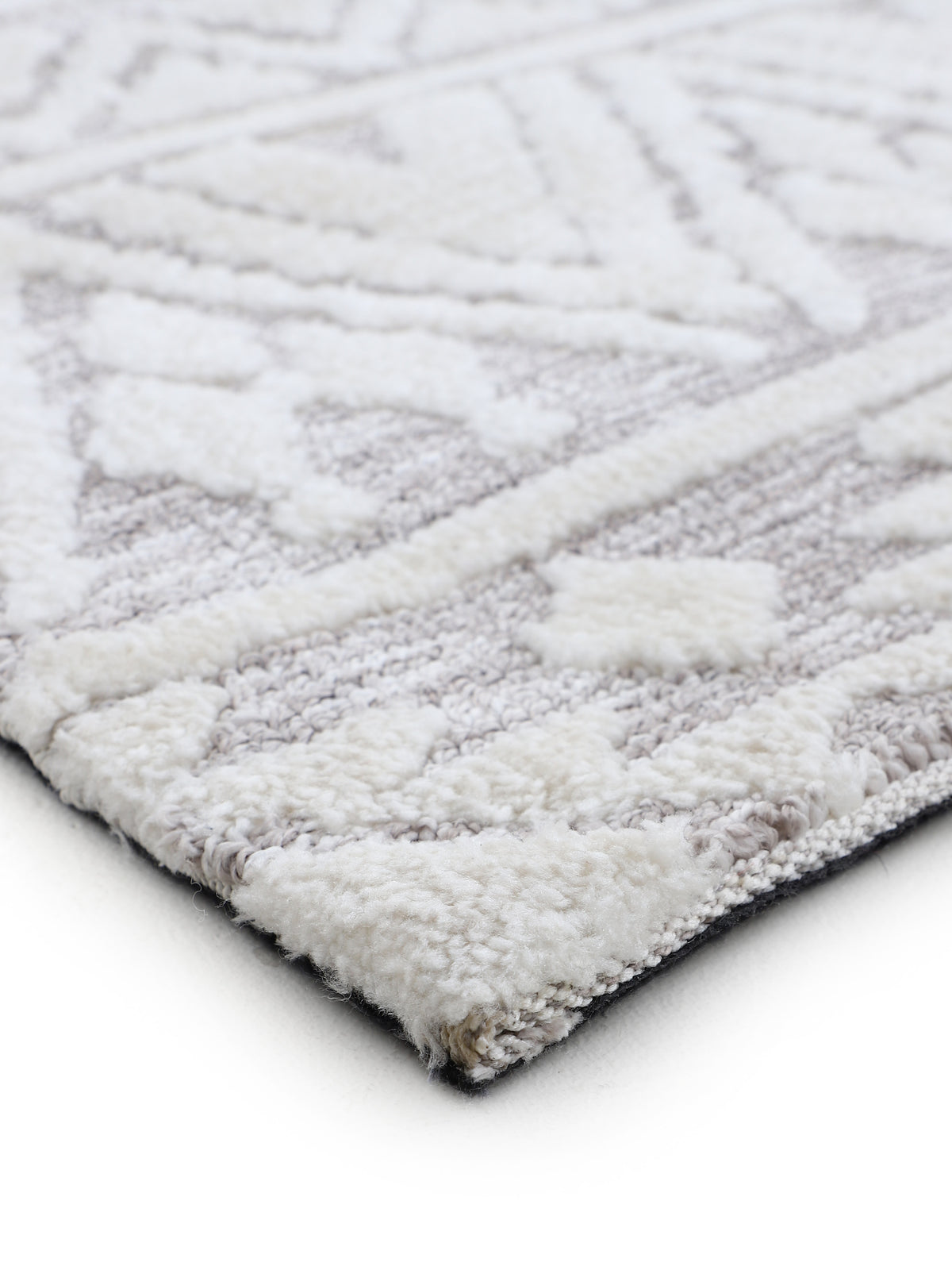 Teppich Holly Creme/Hellgrau