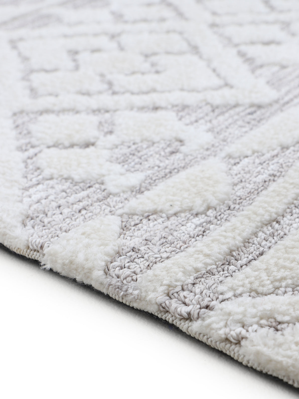 Teppich Holly Creme/Hellgrau