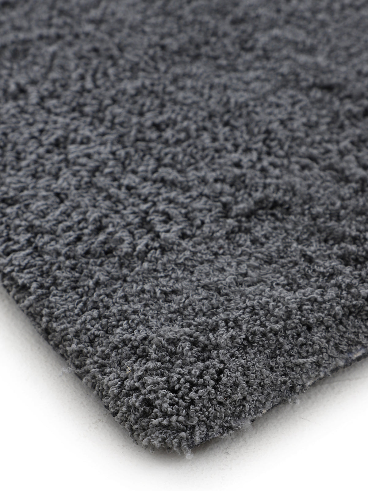 Hochflorteppich Silky Rund Grau