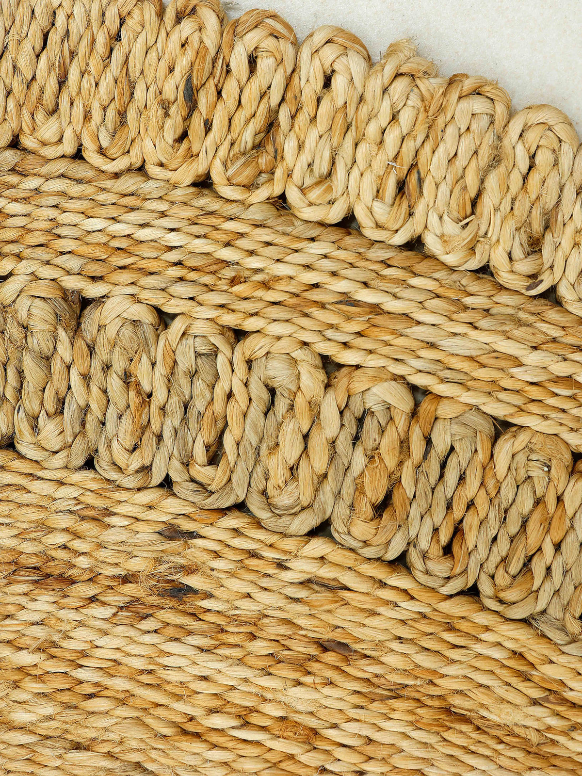 Juteteppich Luca Oval Hellbraun