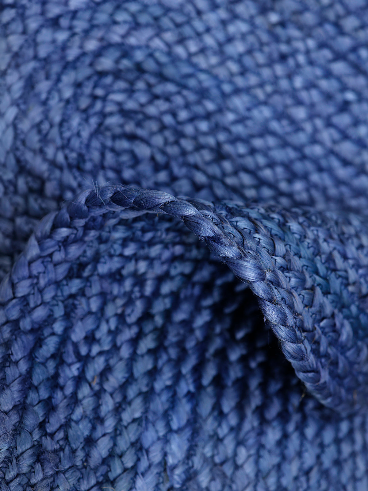 Juteteppich Alia Blau