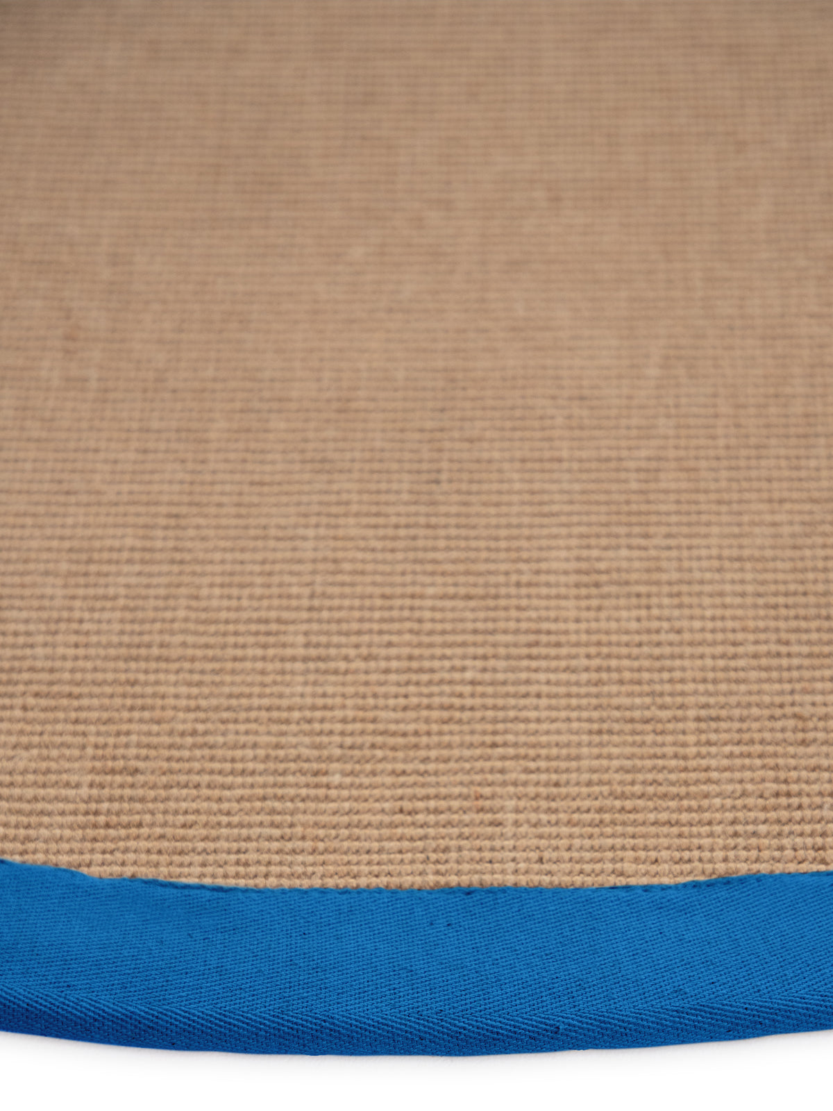 Sisalteppich Rund Blau aus Sisal/Jute