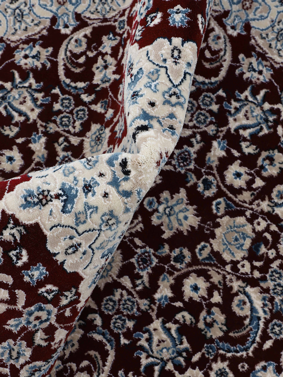 Teppich Nain Diane Rot in rot aus kunstfaser