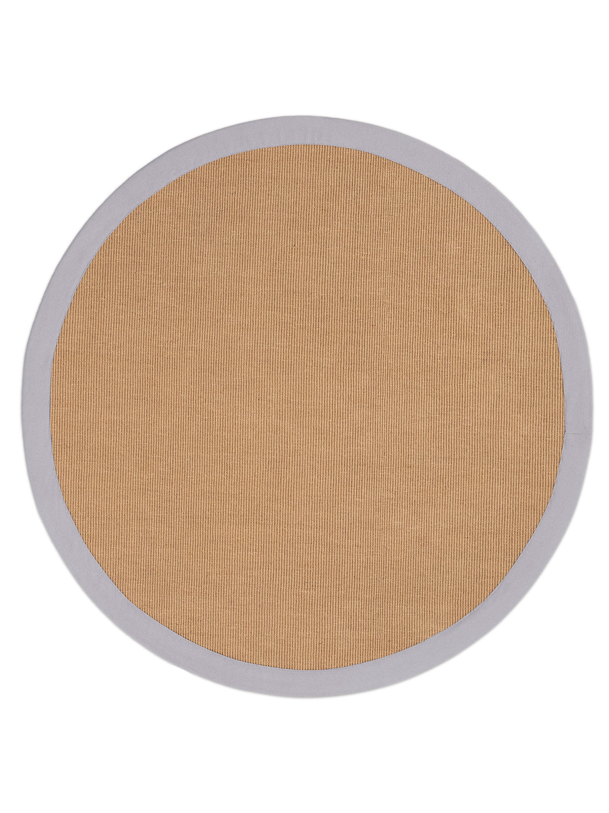 Sisalteppich Rund Hellgrau aus Sisal/Jute