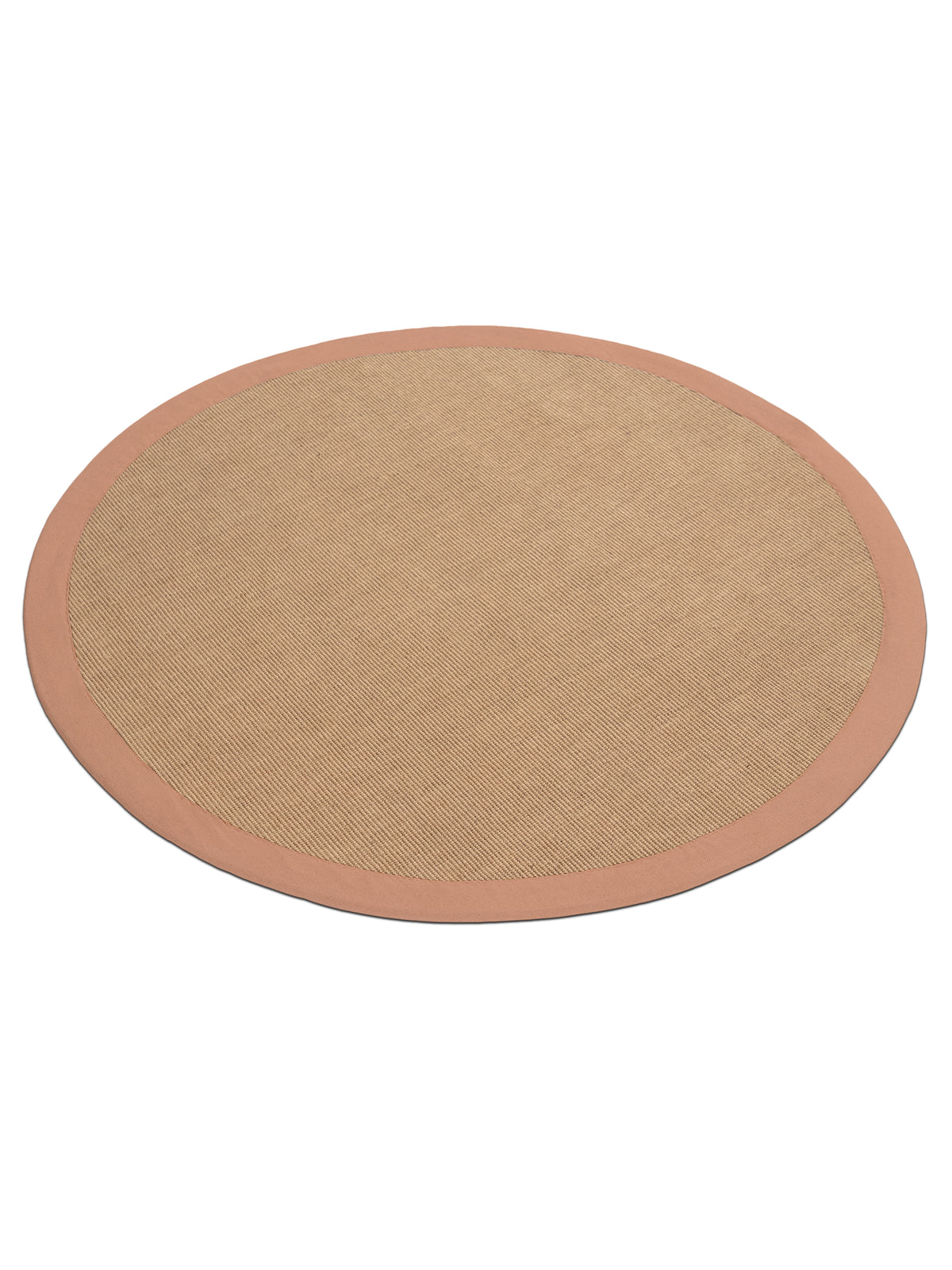 Sisalteppich Rund Pfirsich aus Sisal/Jute