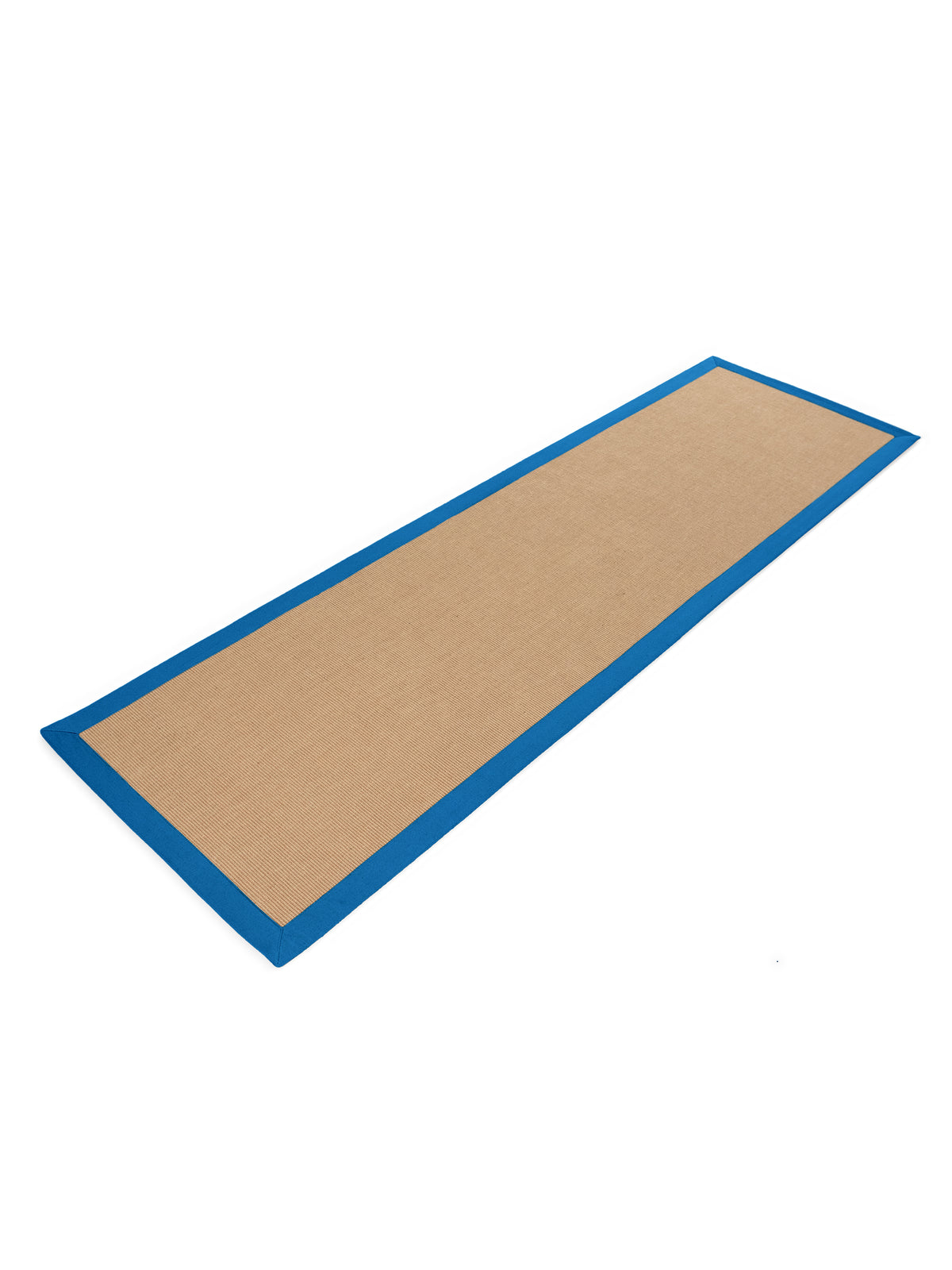 Sisalteppich Läufer Blau in blau aus sisal/jute