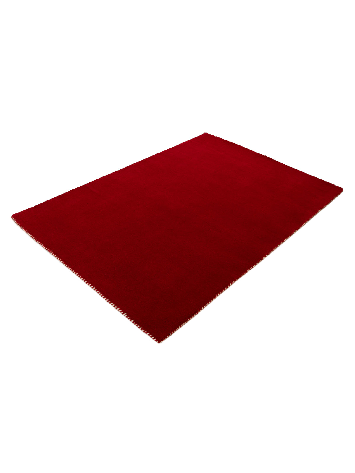 Wollteppich Gabbeh Lola Rot aus Wolle