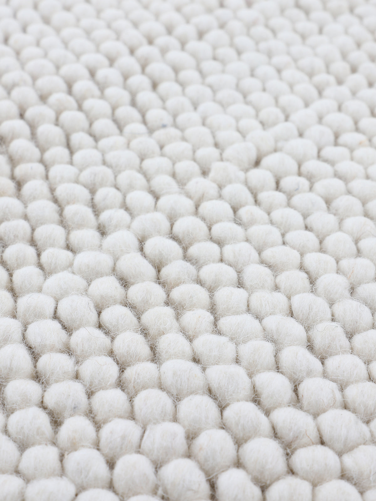 Wollteppich Calo Creme in creme aus wolle