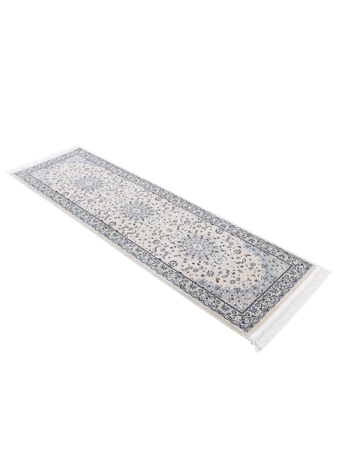 Teppich Nain Diane Läufer Creme in creme aus kunstfaser