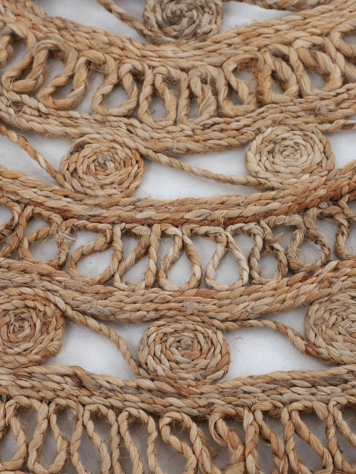 Juteteppich Cate Rund Beige aus Sisal/Jute
