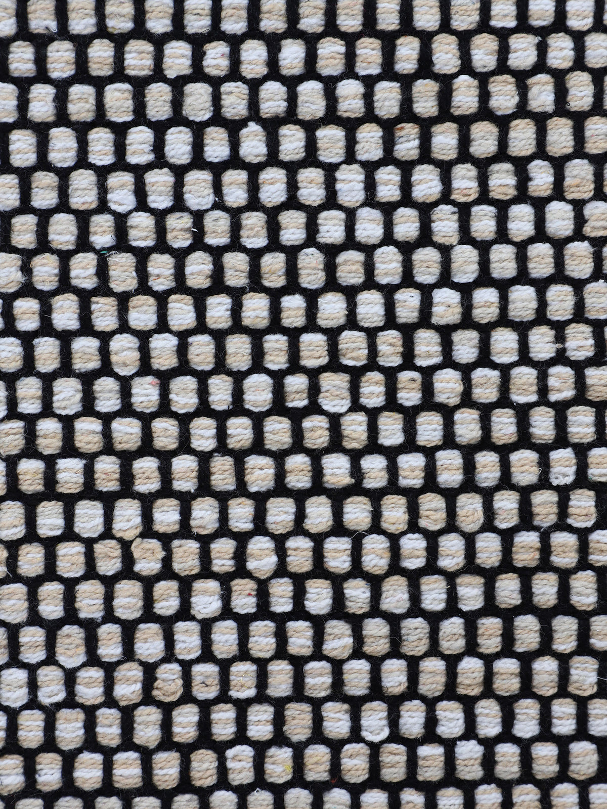 Flachgewebeteppich Kelim Mia Beige in beige aus baumwolle