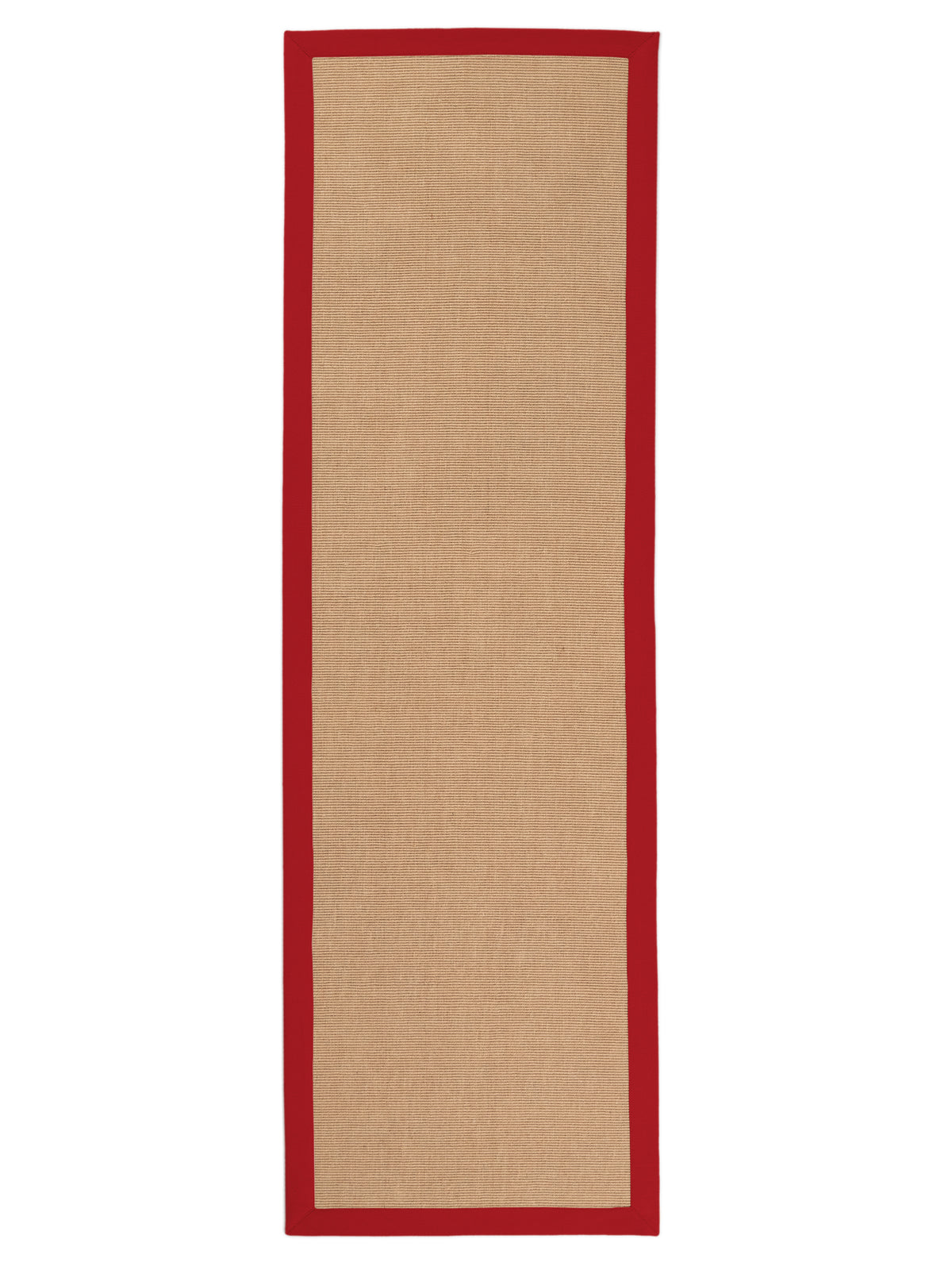Sisalteppich Läufer Rot aus Sisal/Jute
