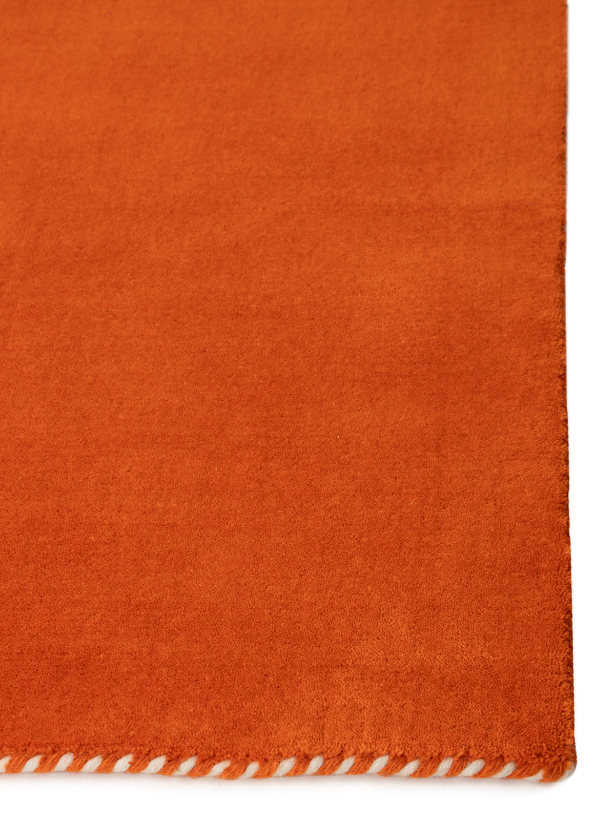 Wollteppich Gabbeh Lola Läufer Orange aus Wolle