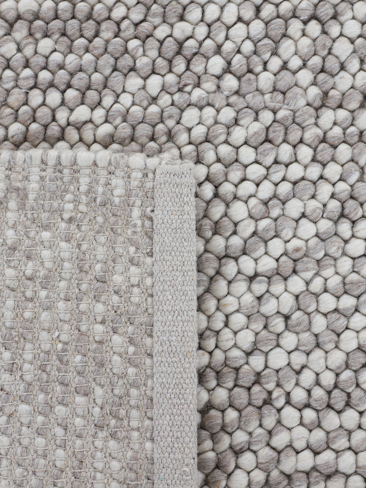 Wollteppich Calo Beige in beige aus wolle