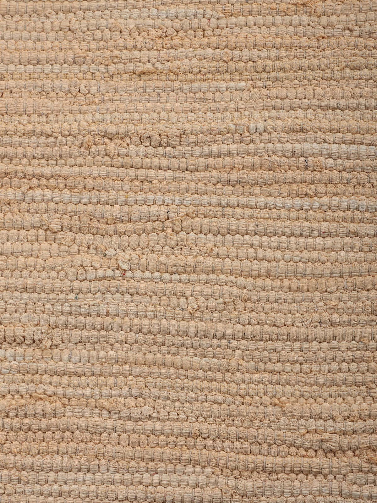 Kelim Chindi Uni Beige in beige aus baumwolle