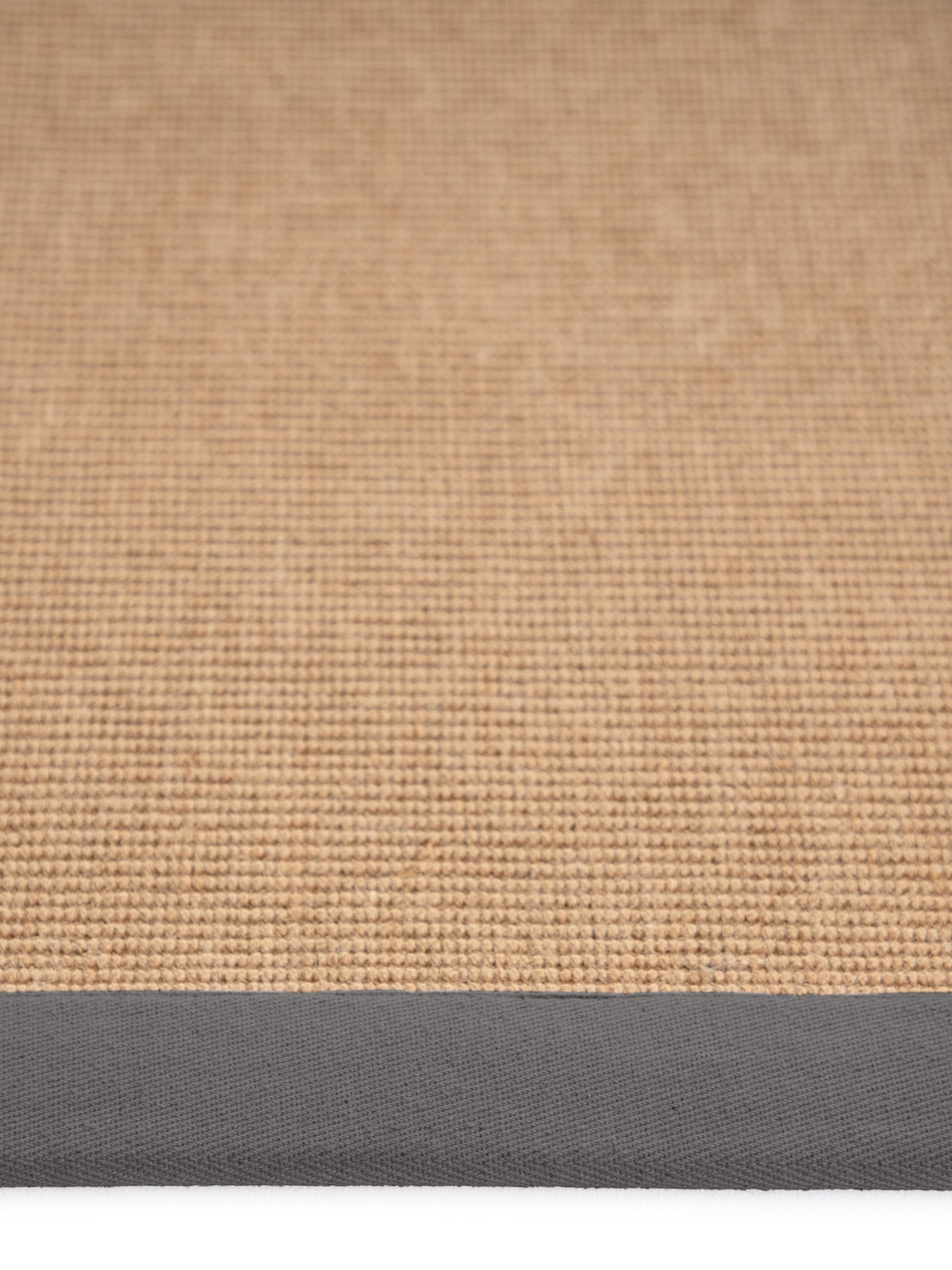 Sisalteppich Läufer Grau in grau aus sisal/jute