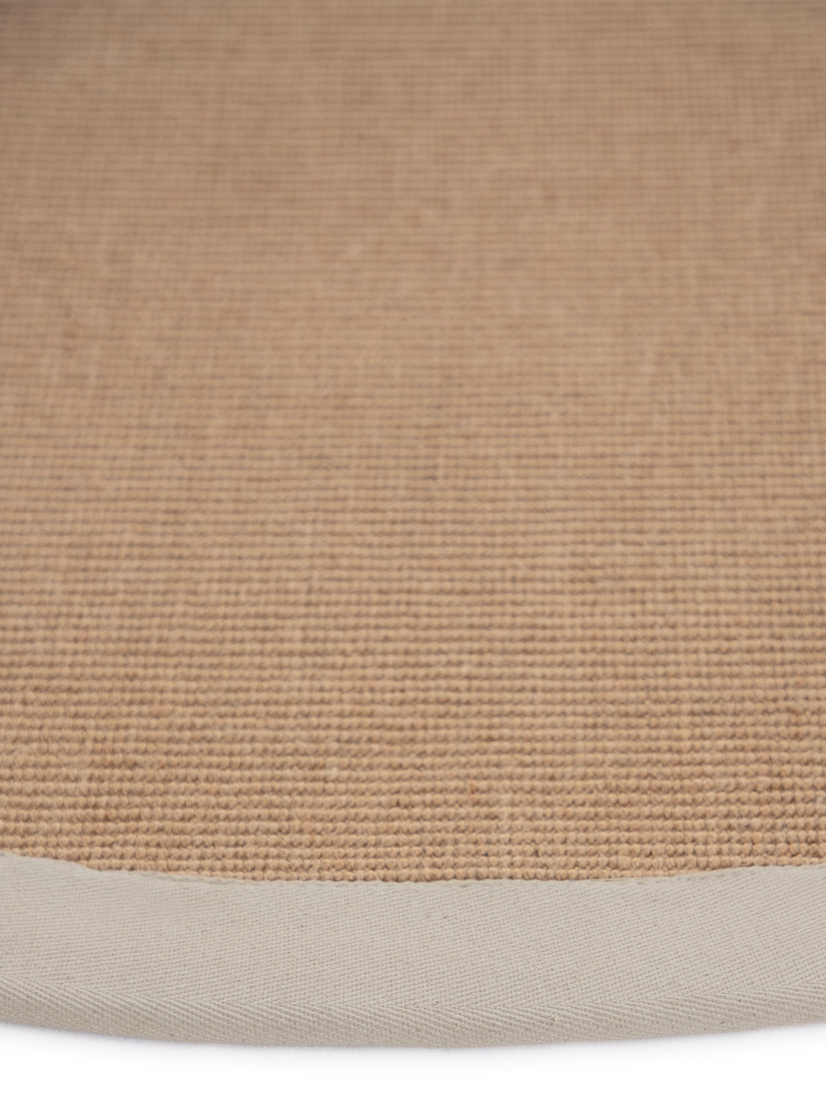 Sisalteppich Rund Taupe aus Sisal/Jute