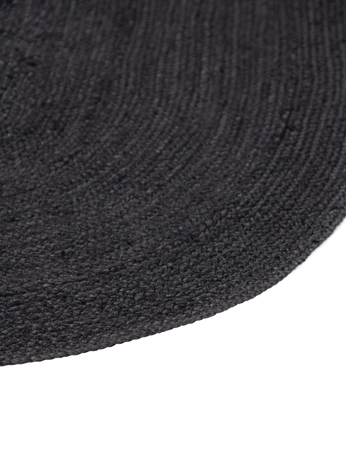 Juteteppich Nele Oval Anthrazit in anthrazit aus sisal/jute