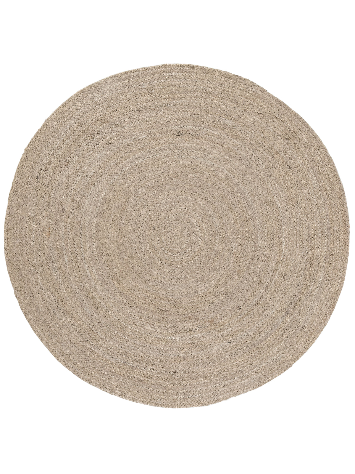 Juteteppich Nele Rund Taupe in taupe aus sisal/jute