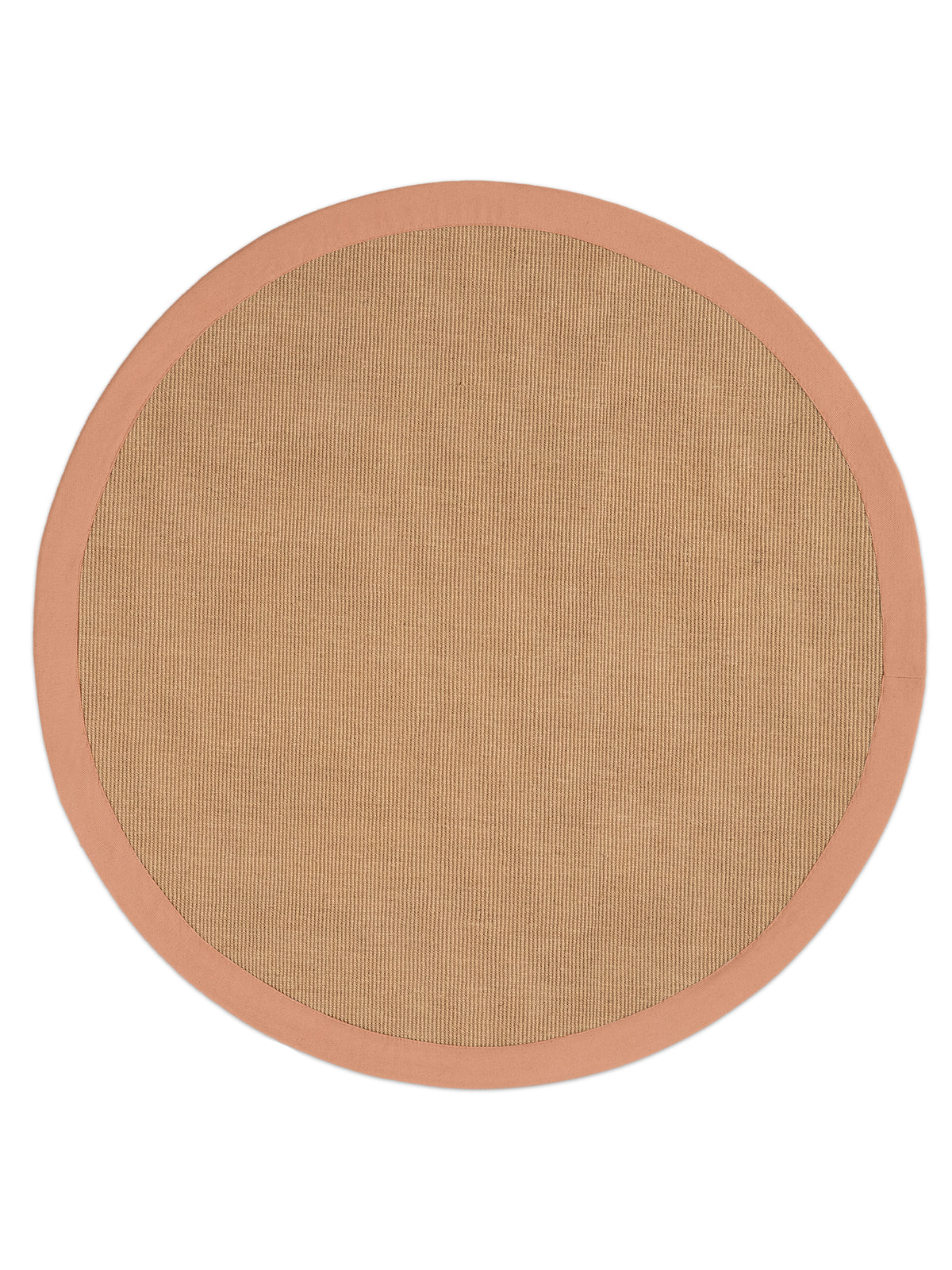 Sisalteppich Rund Pfirsich aus Sisal/Jute
